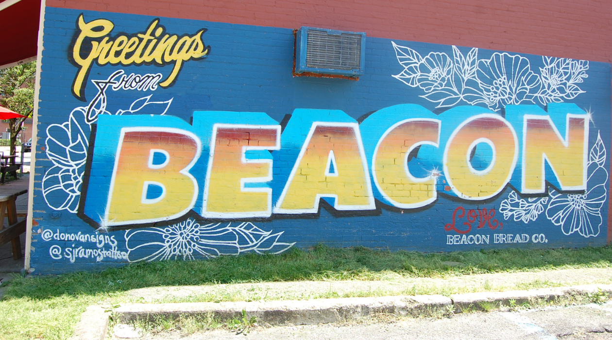 Mural reading Welcome to Beacon